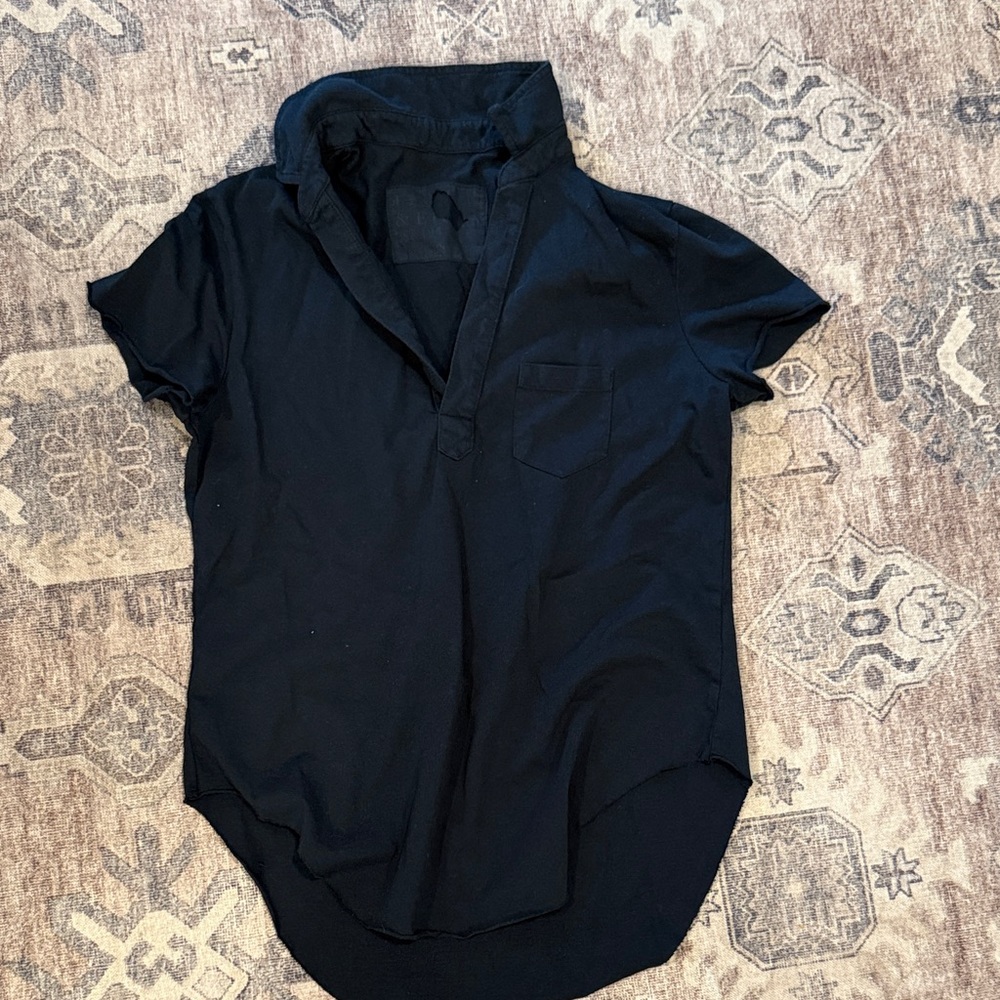 Frank & Eileen dark navy Patrick Short Sleeve Tee